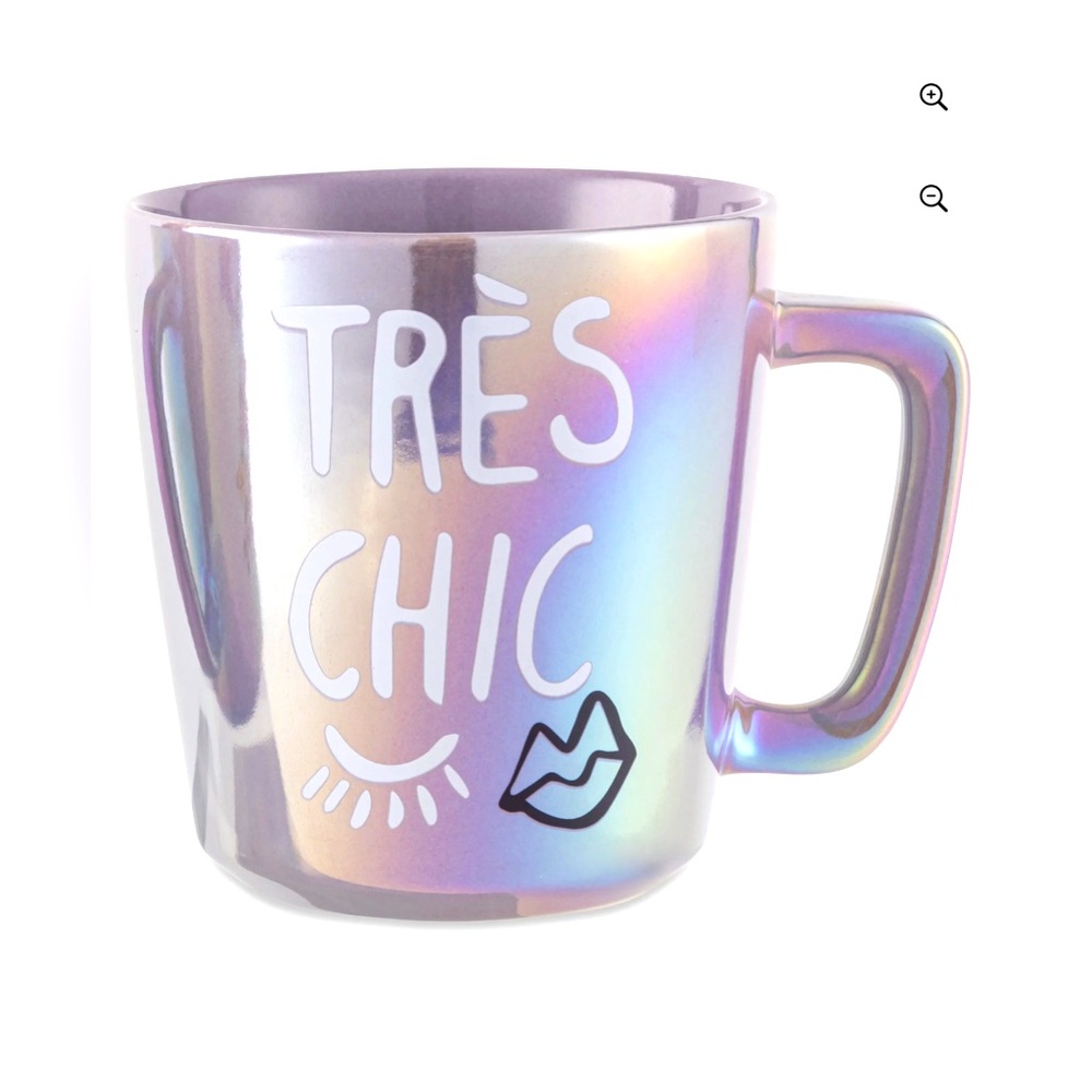 "Très Chic" Purple Pearl Stoneware Mug